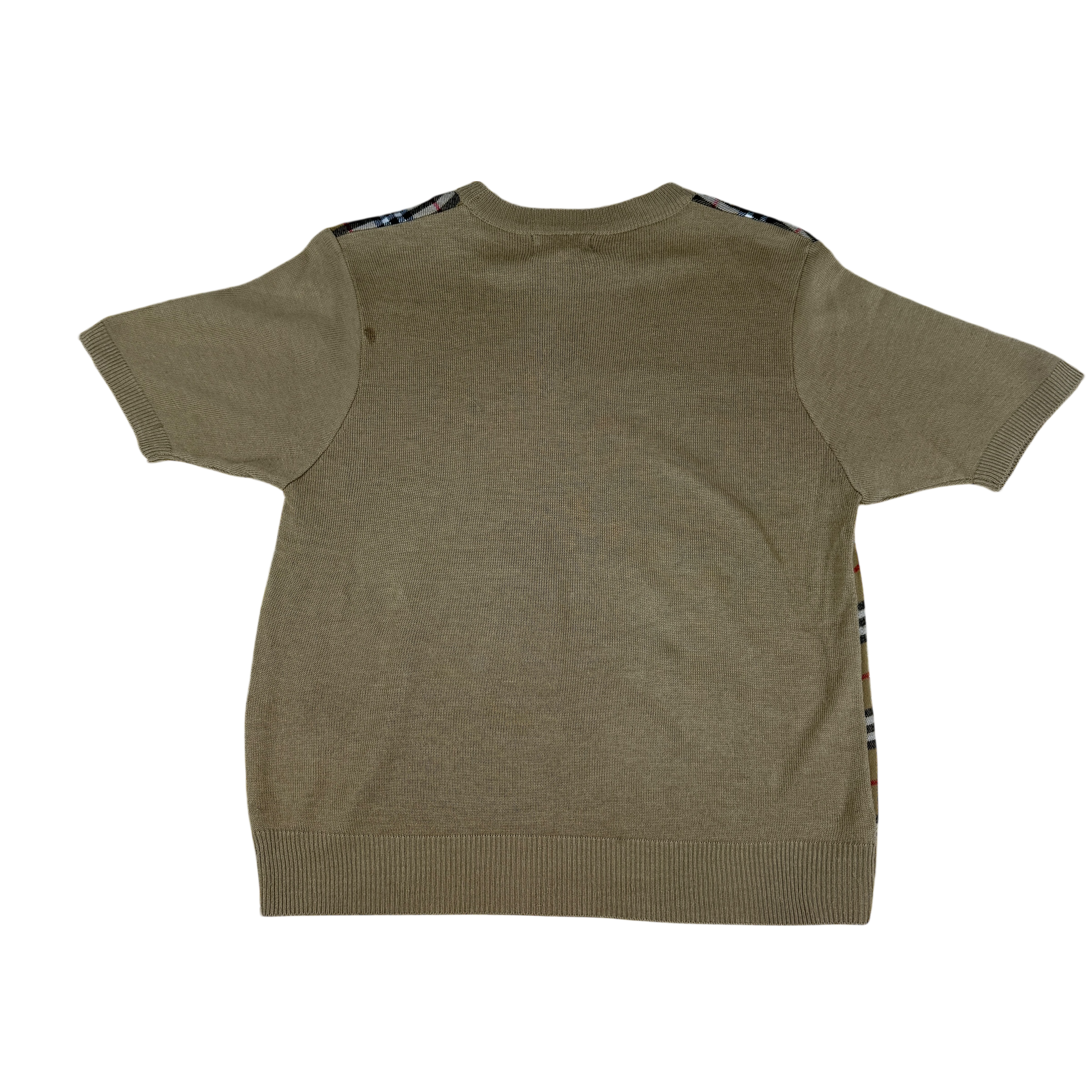 Burberrys Wool Nova Check T-Shirt (Size XL Womens)