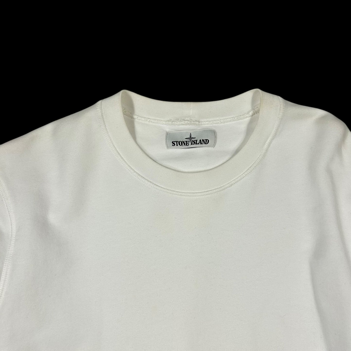 Stone Island Crewneck Sweater White (Fits M/L)