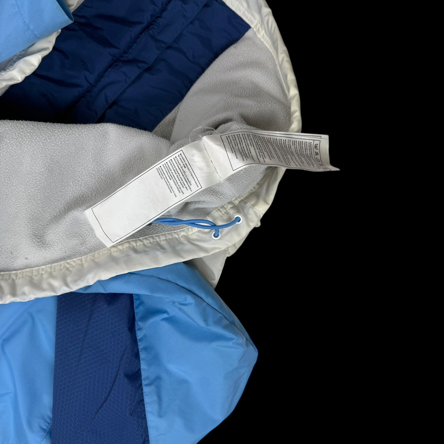 Nike 00s Hex Logo Insulated Track Jacket White/Blue (part of set) (Fits S-M)