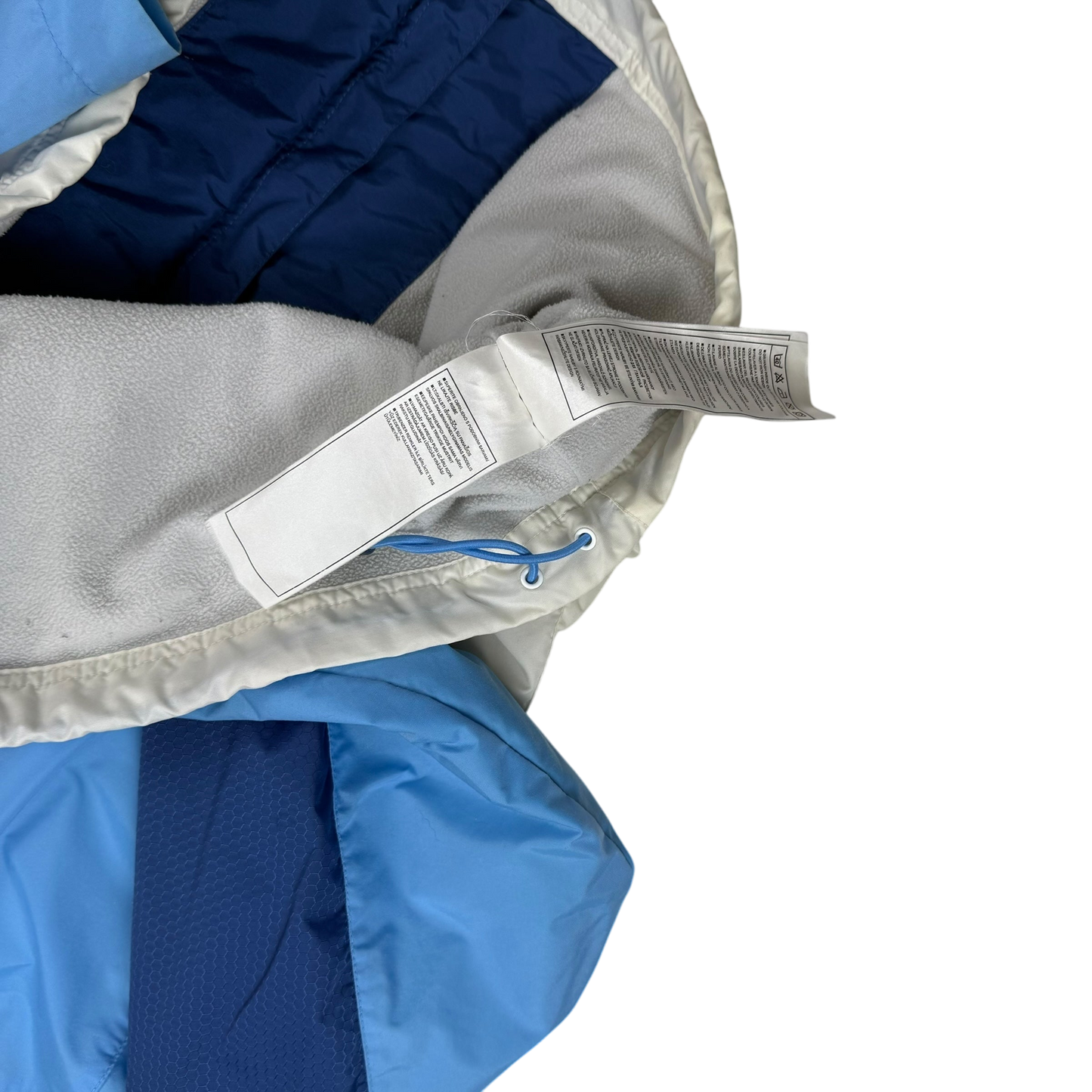 Nike 00s Hex Logo Insulated Track Jacket White/Blue (part of set) (Fits S-M)