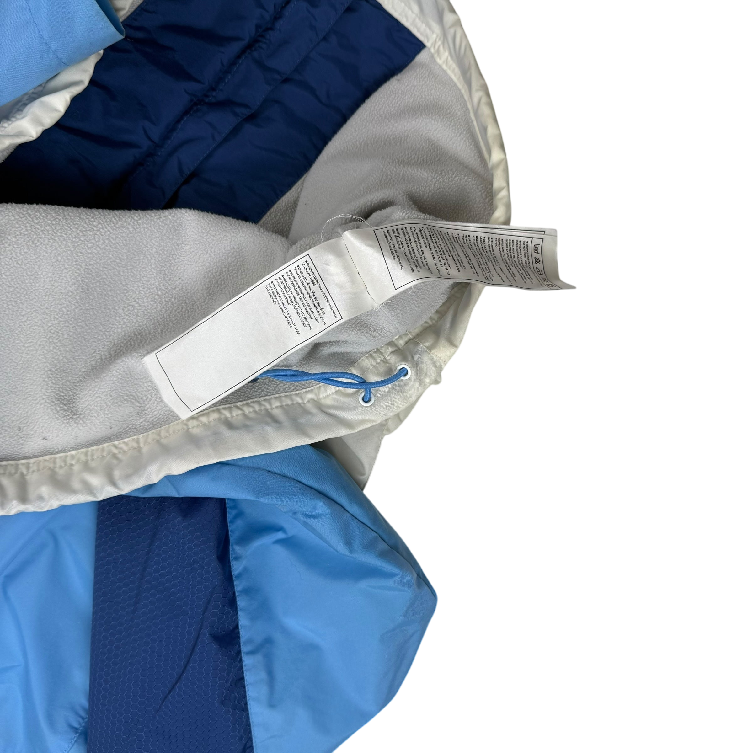 Nike 00s Hex Logo Insulated Track Jacket White/Blue (part of set) (Fits S-M)