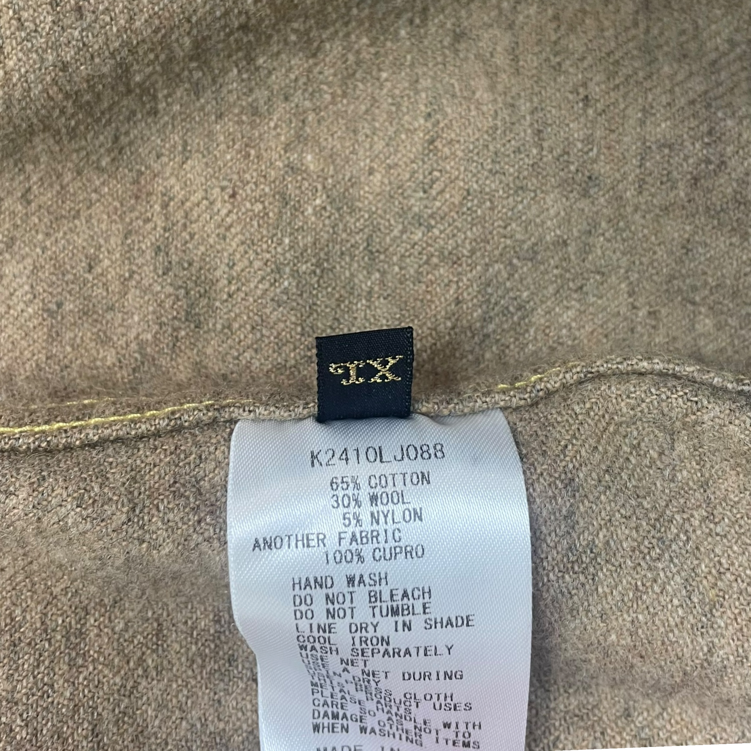 Kapital Kountry Leopard Print Wool Blend Twill Jacket Yellow/Black (Size 4/L-XL)