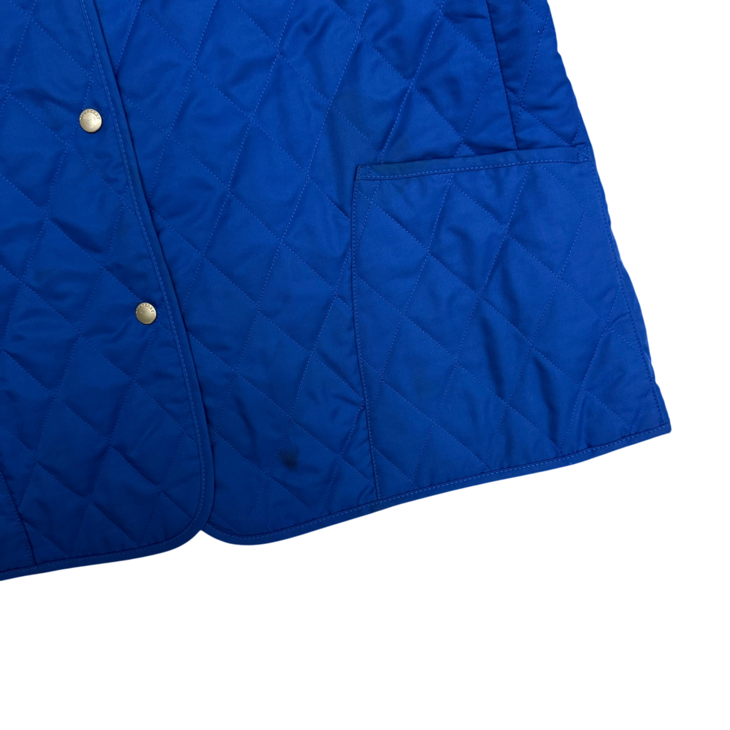 Burberry London Diamond Quilted Jacket Royal Blue (fits L)