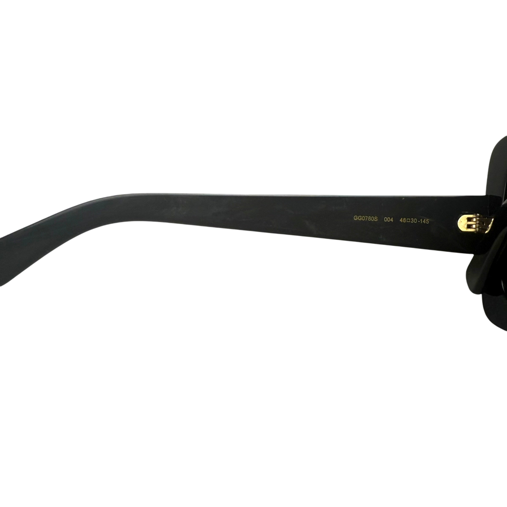 Gucci Oversized Square-Frame Sunglasses Black