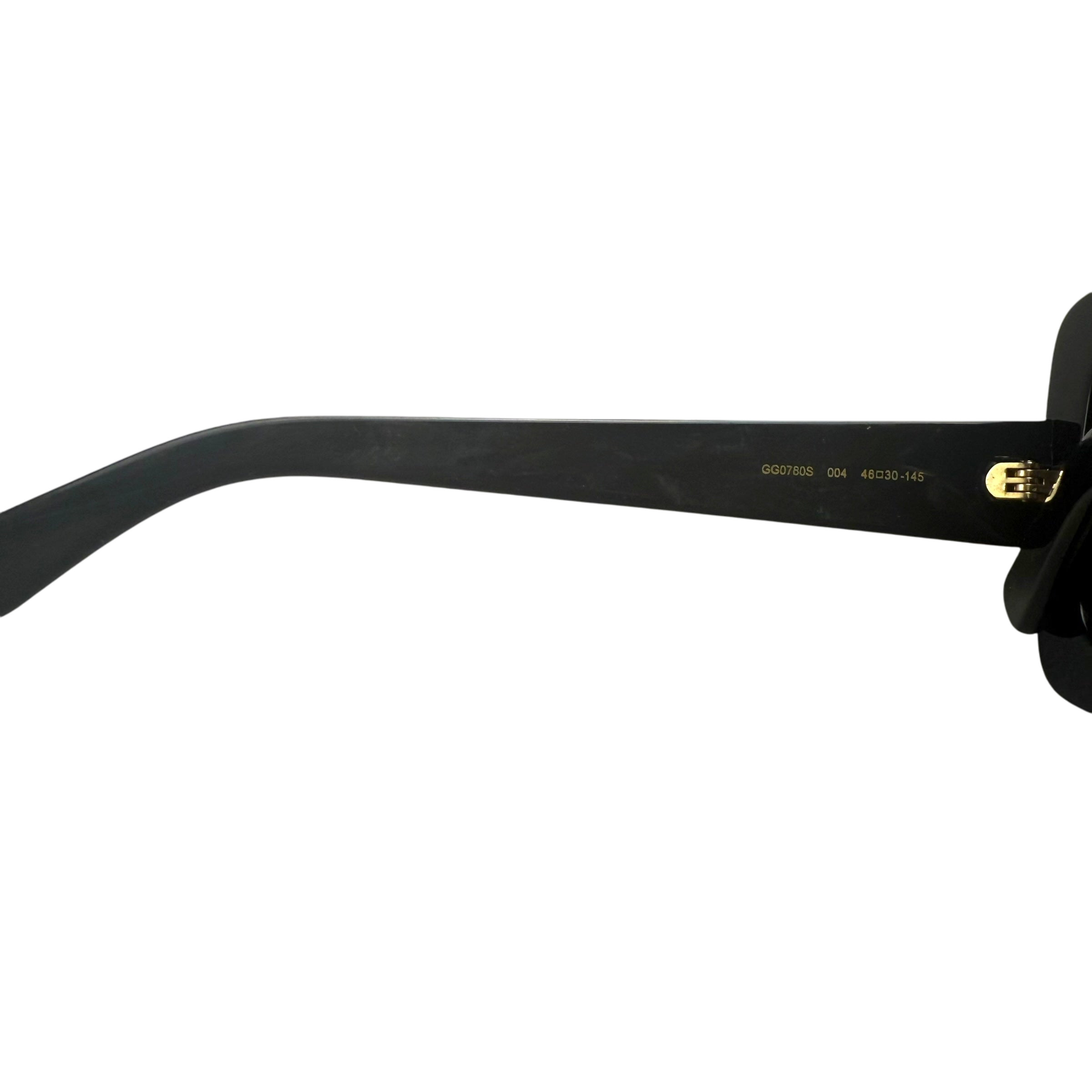 Gucci Oversized Square-Frame Sunglasses Black