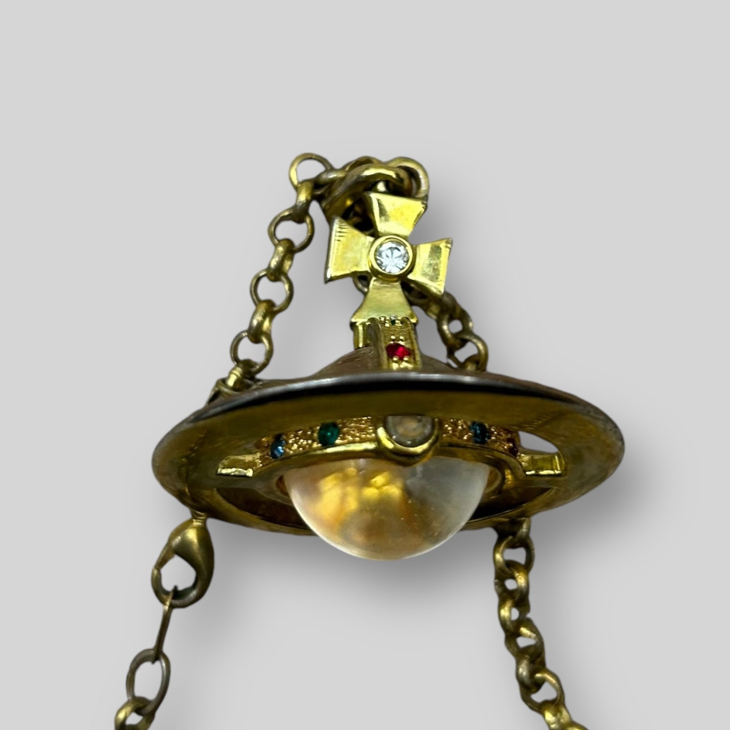 Vivienne Westwood Orb Giant 3D  Necklace Gold