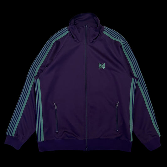 Needles Poly Smooth Track Jacket Purple/Turquoise (Size XL)