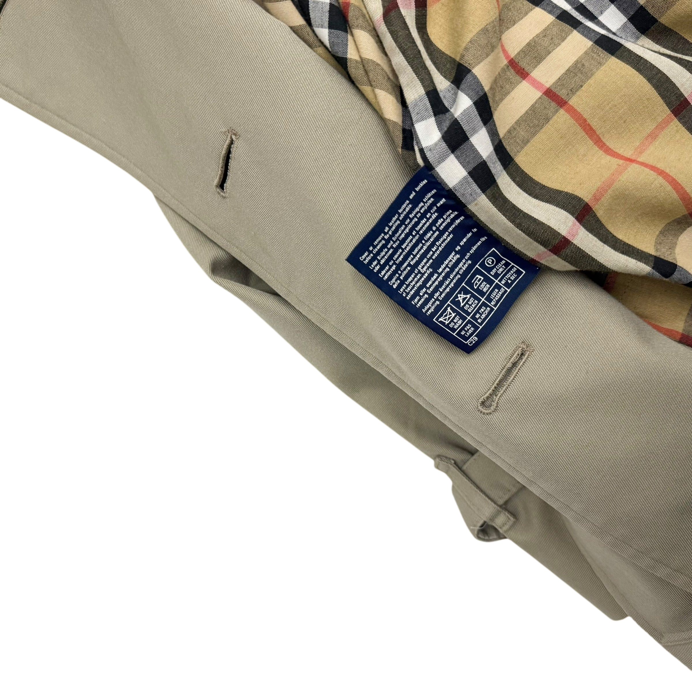 Burberry Vintage Trench Coat Beige ( Fits L-XL)