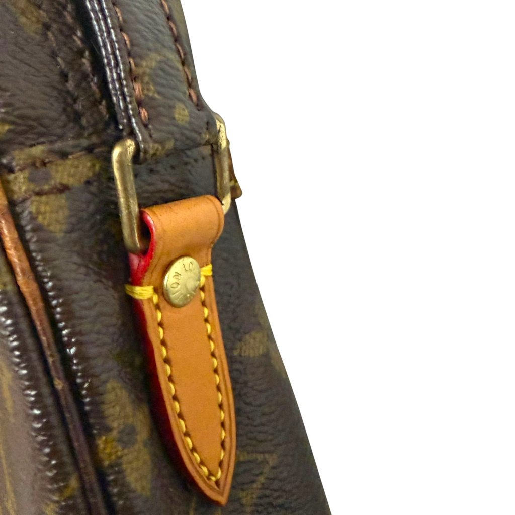 Louis Vuitton 2003 Monogram Danube Leather Crossbody Bag Brown