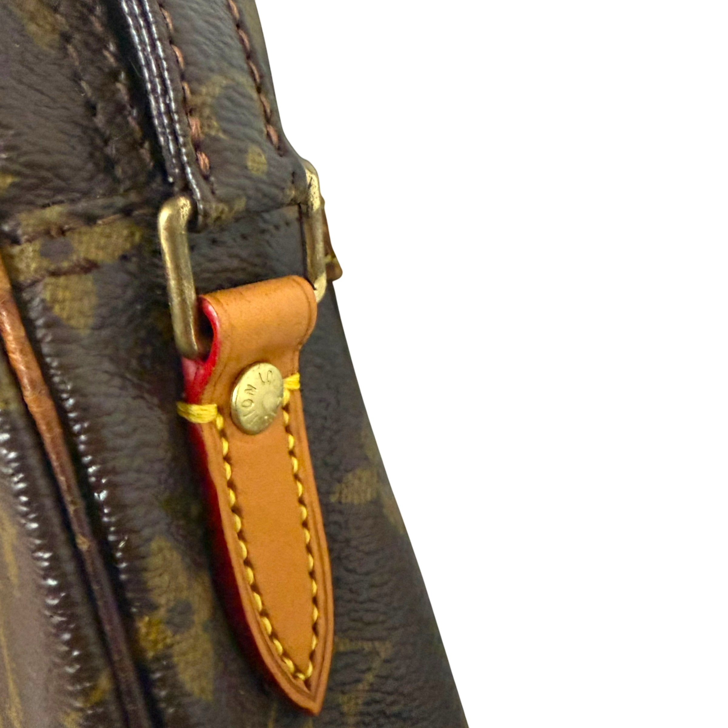 Louis Vuitton 2003 Monogram Danube Leather Crossbody Bag Brown