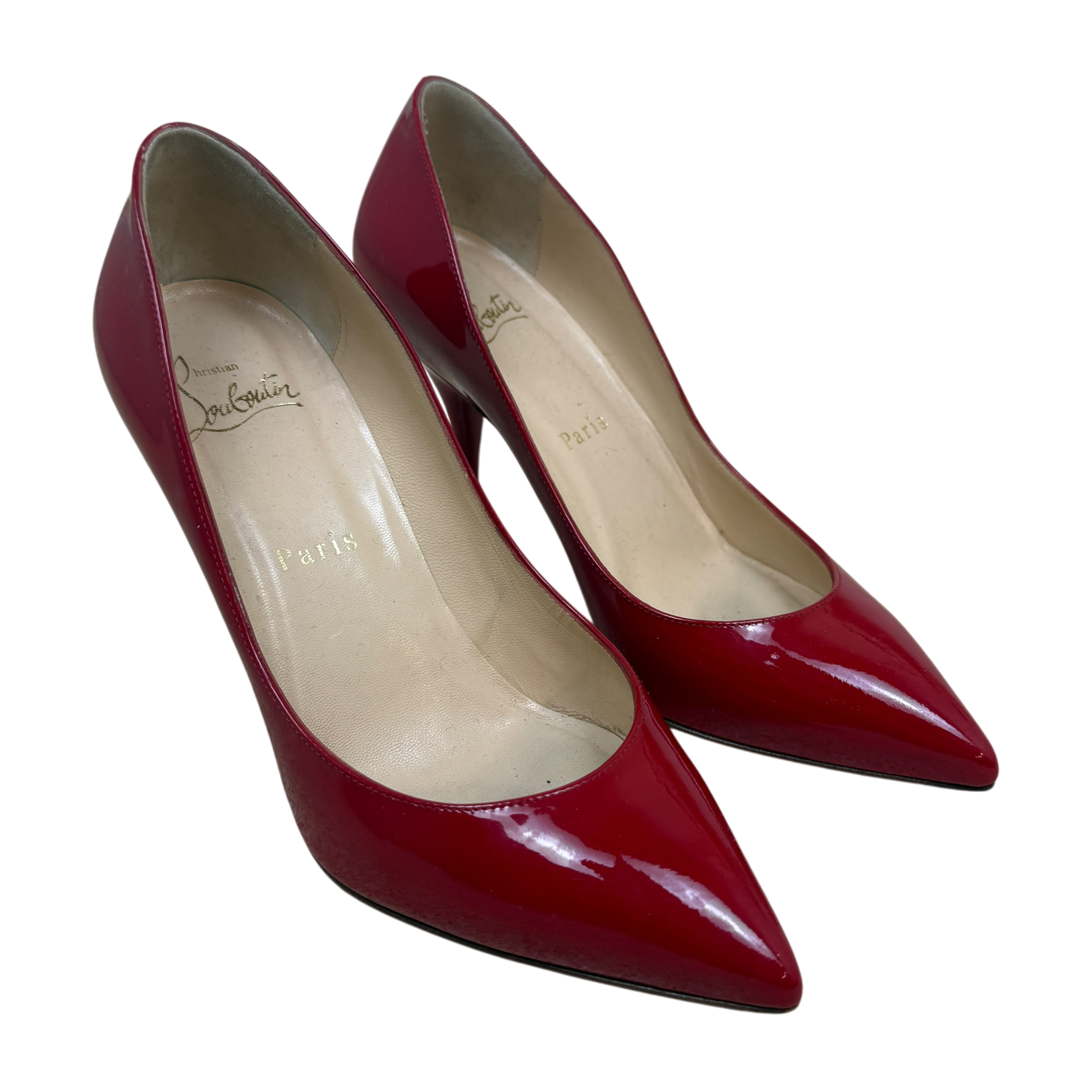 Christian Louboutin Patent Leather Calf Pumps Red (Size EU36)