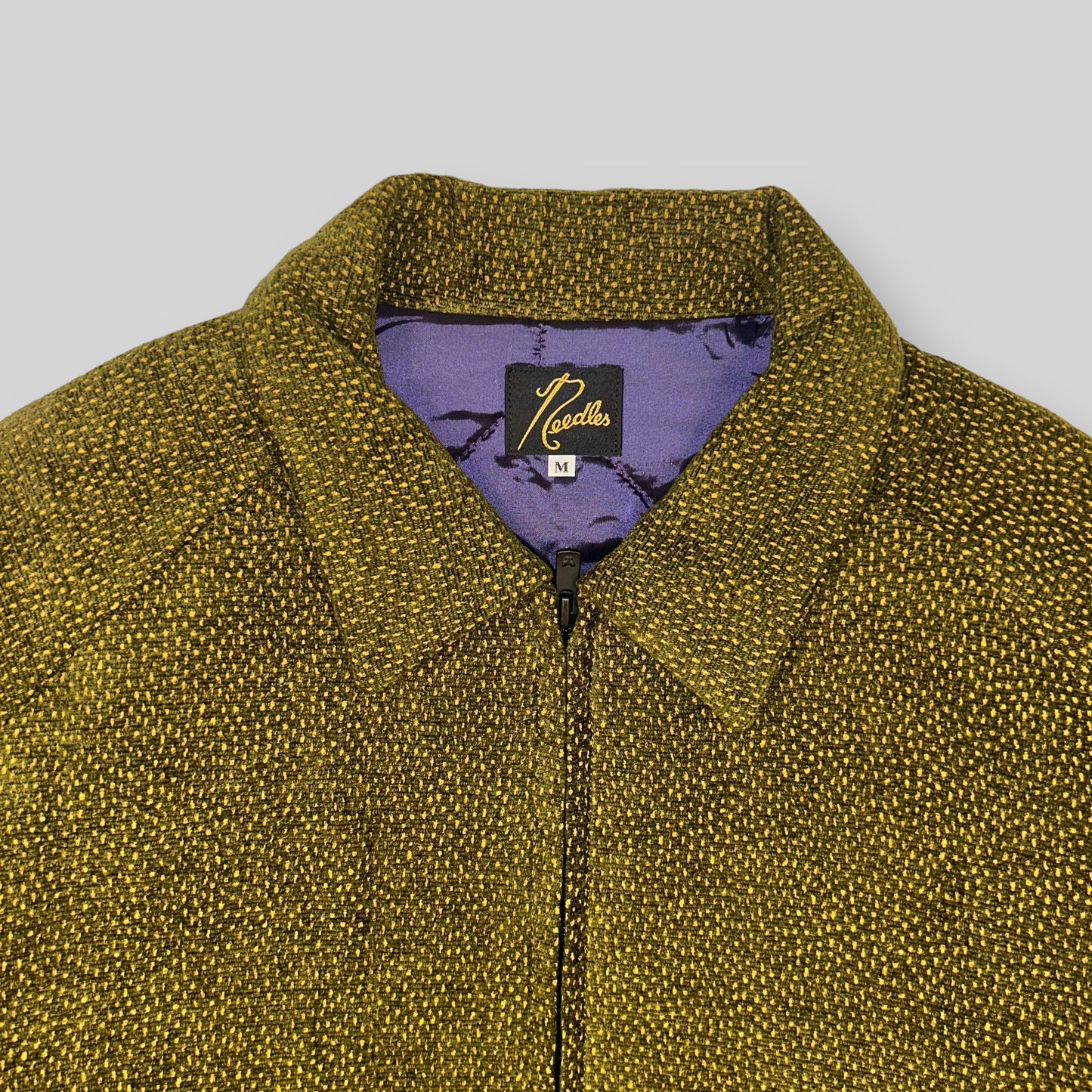 Needles Dots Mall Jacquard Sports Jacket Olive (Size M)