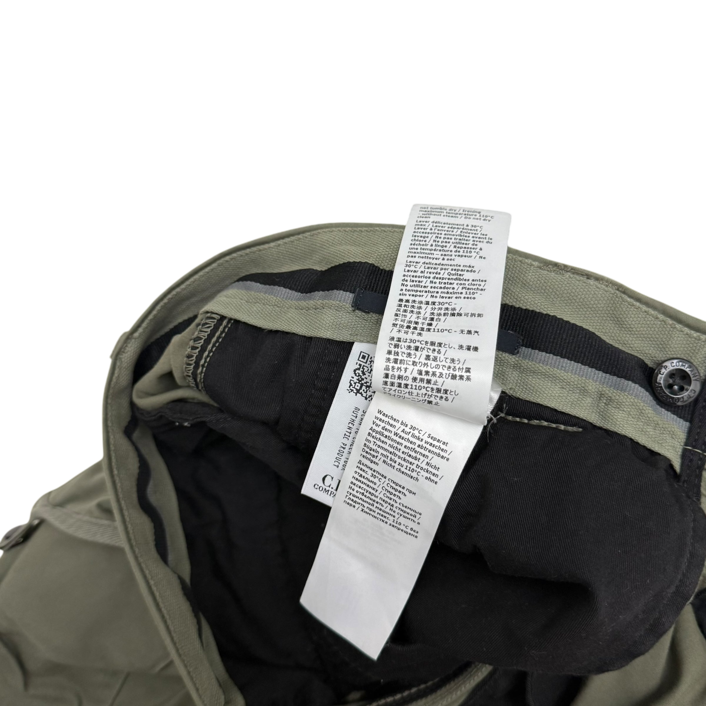 C.P. Company Loose Fit Cargo Trousers Olive Green (Size XL)