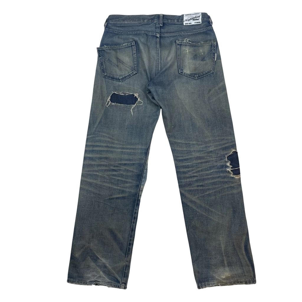 Neighborhood 2003 Savage Patchwork Selvedge Denim Jeans (Size M)