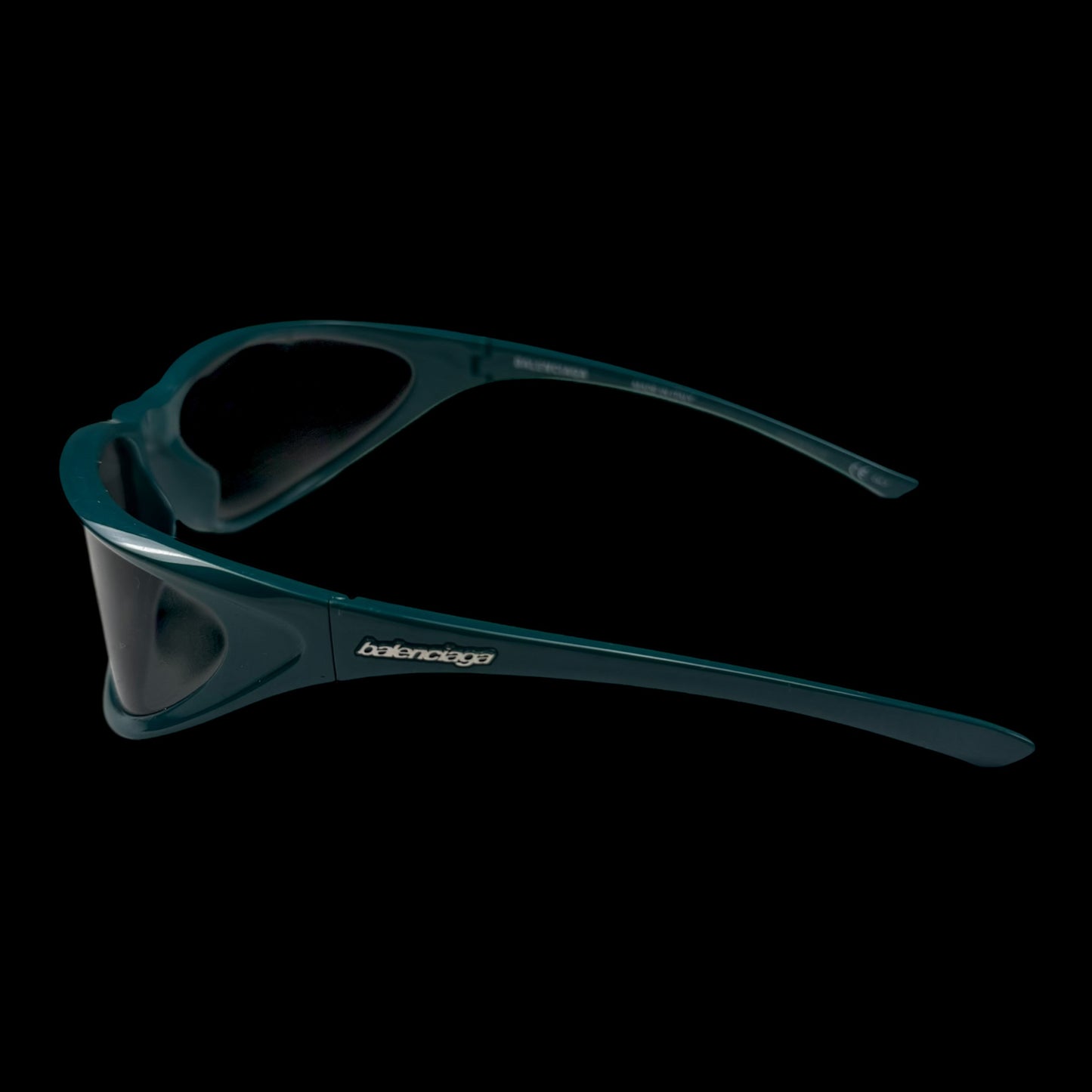 Balenciaga Extreme Oval Sunglasses Green