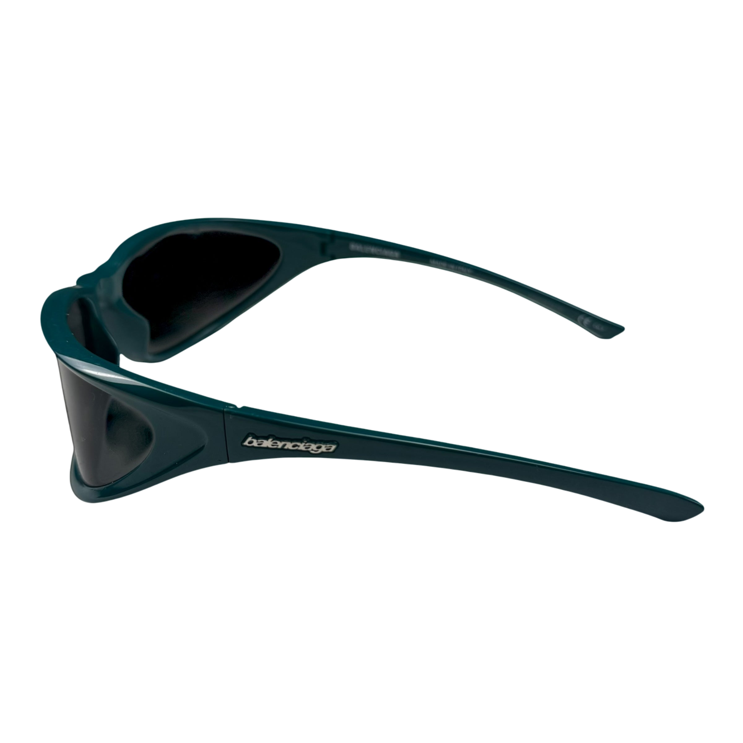 Balenciaga Extreme Oval Sunglasses Green