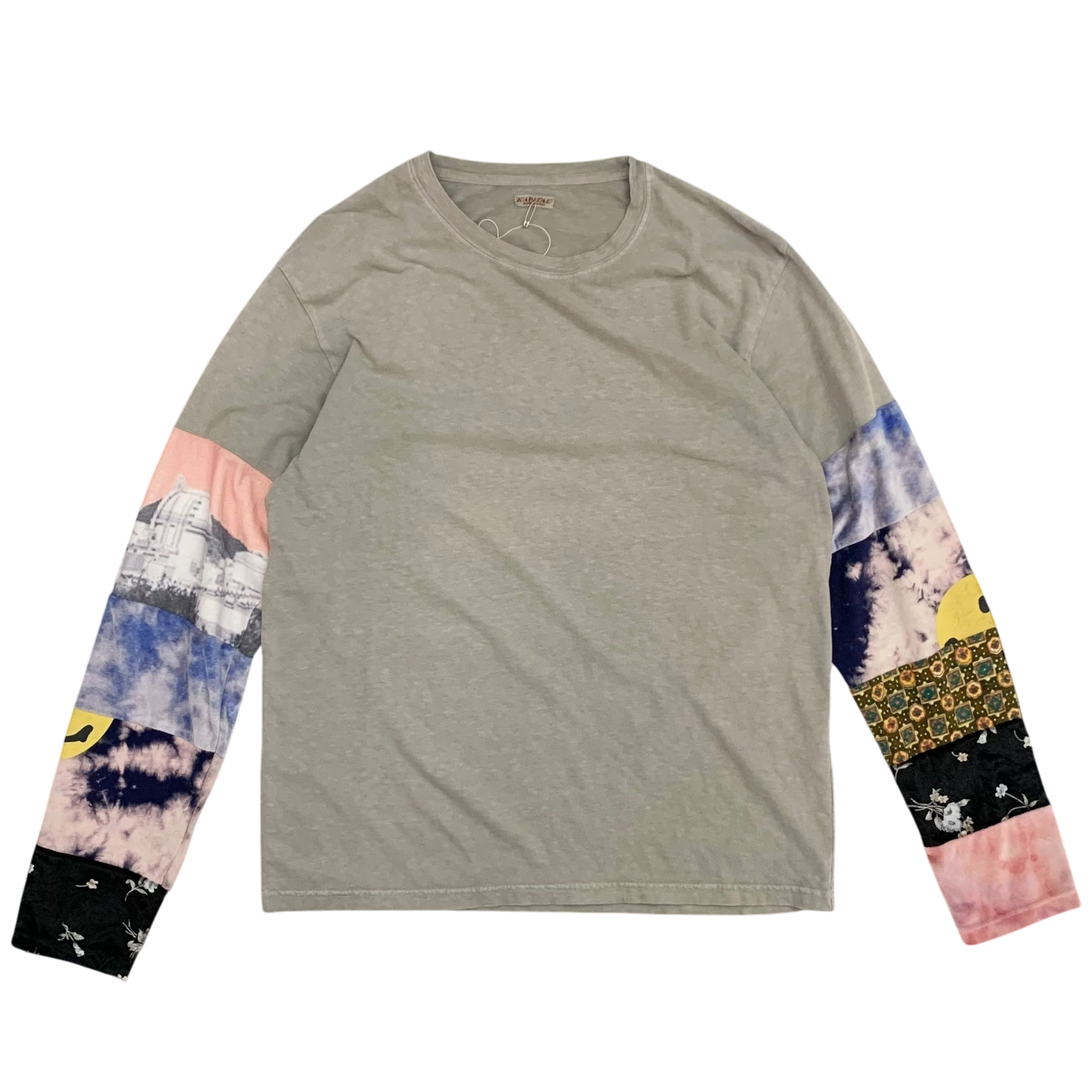 Kapital Tianzhu Hippie Ron Long-Sleeve T-Shirt Grey