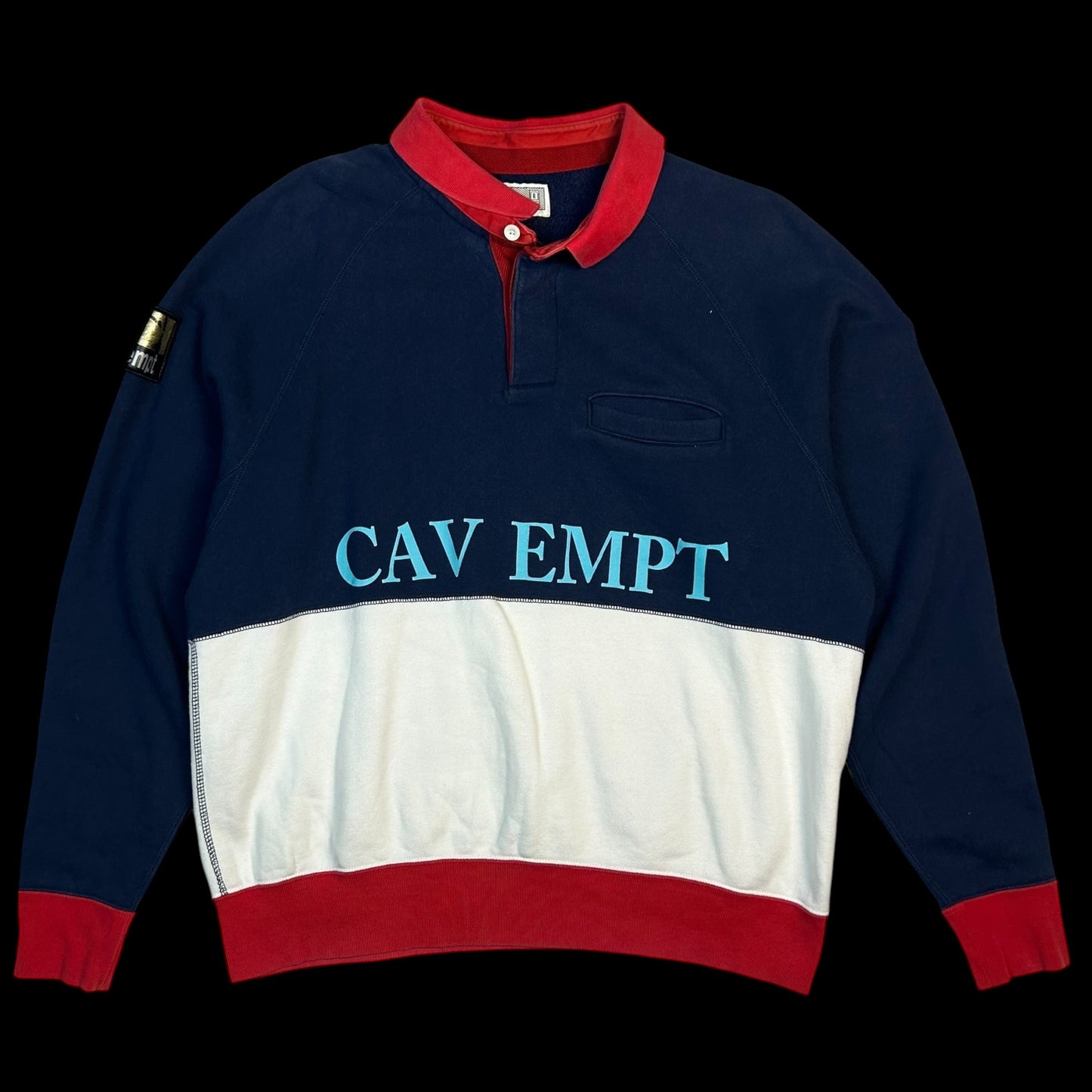 Rare Cav Empt CAV-UAL Collared Sweatshirt (Size M)