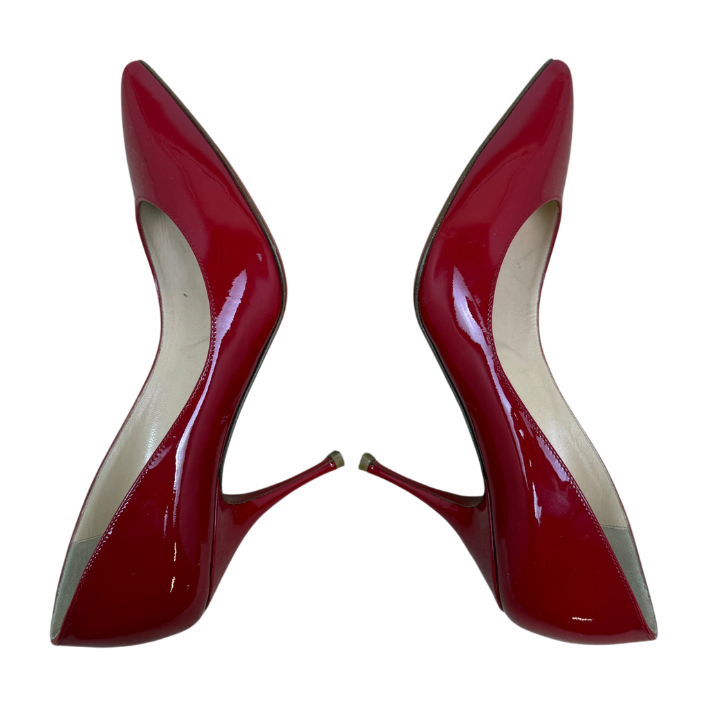 Christian Louboutin Patent Leather Calf Pumps Red (Size EU36)