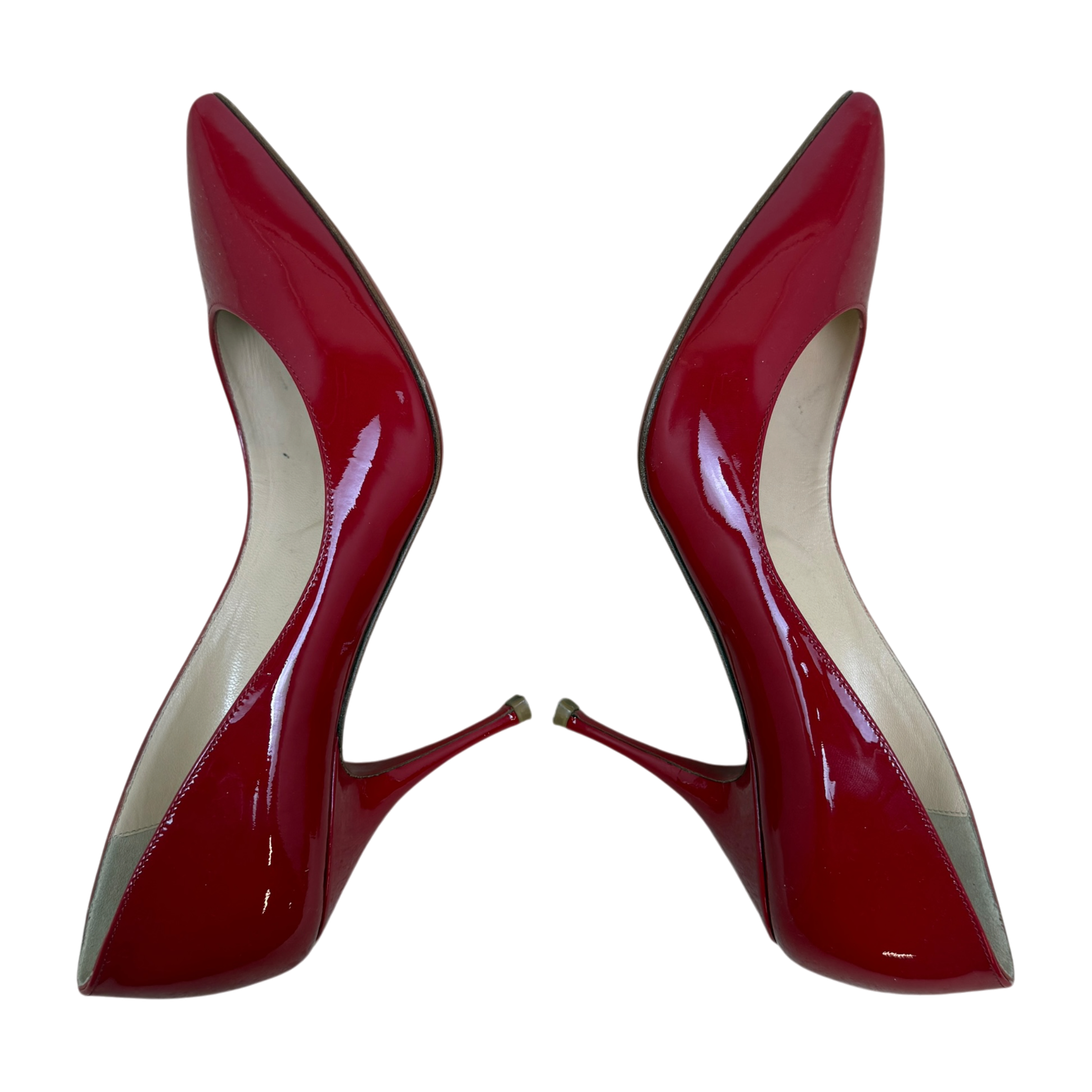 Christian Louboutin Patent Leather Calf Pumps Red (Size EU36)