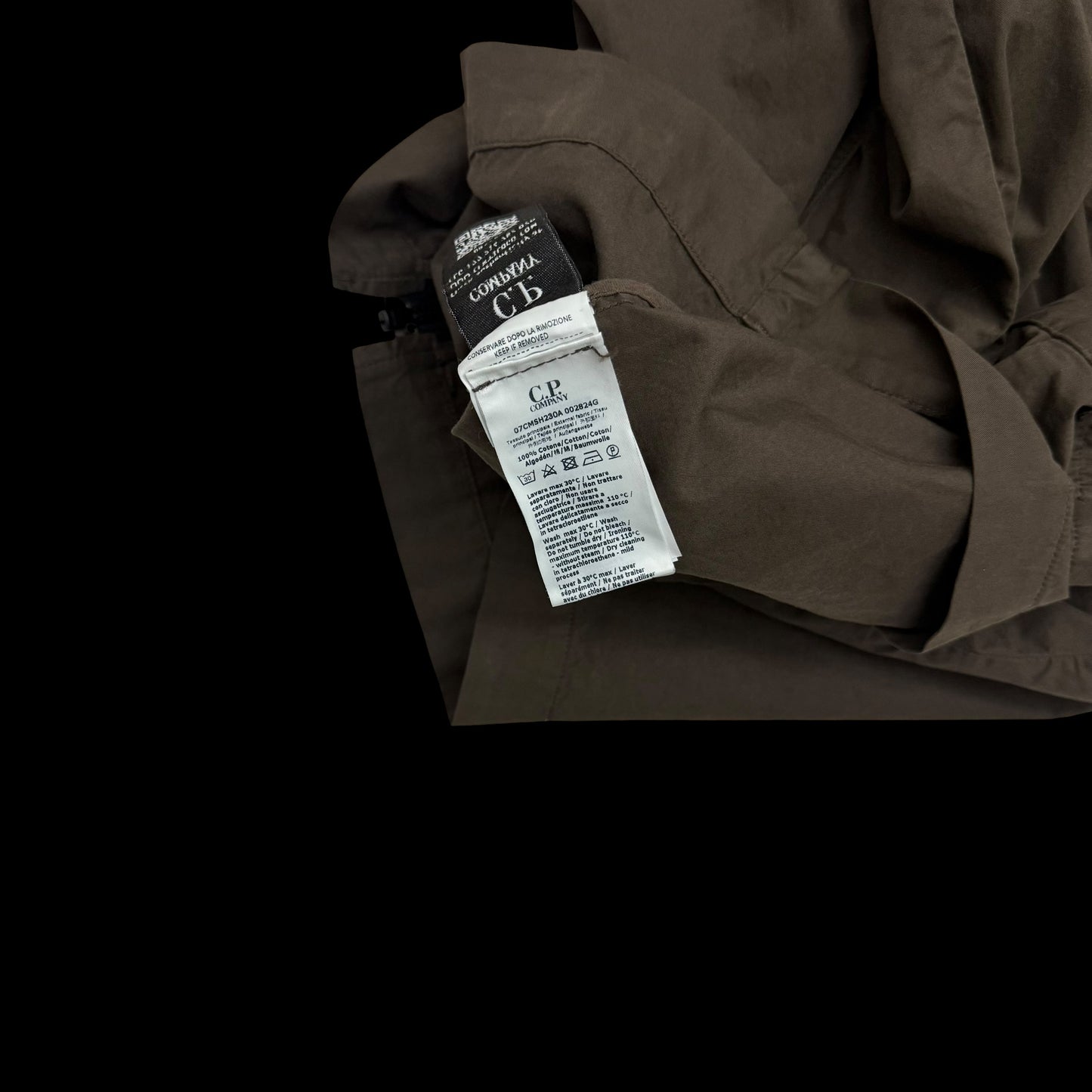 C.P. Company Gabardine Pocket Lens Overshirt Brown (Fits L-XL)