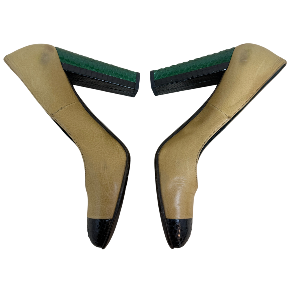Dries Van Noten Exotic Leather Heels (Size EU39.5)