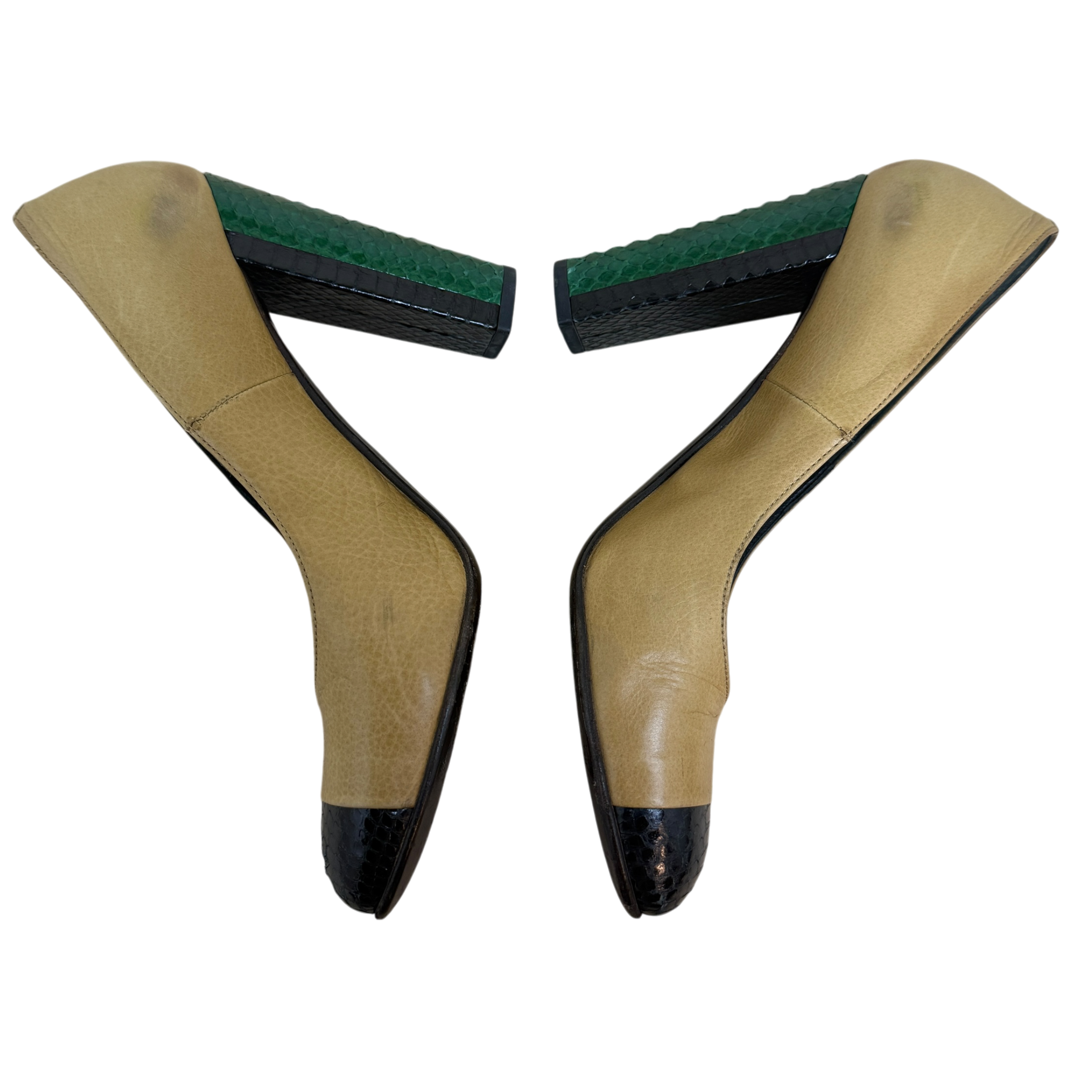 Dries Van Noten Exotic Leather Heels (Size EU39.5)