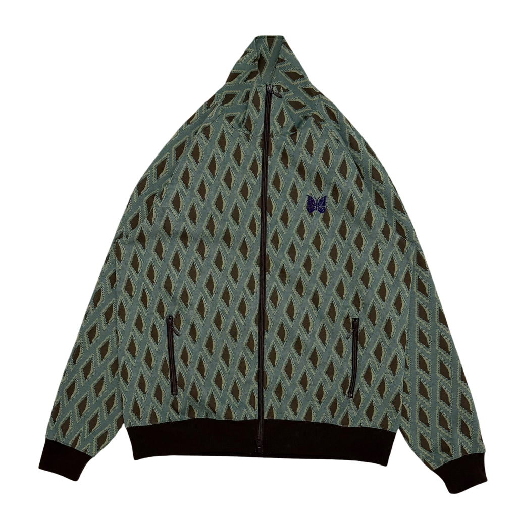 Needles Poly Jacquard Track Jacket Turquoise (Size L)