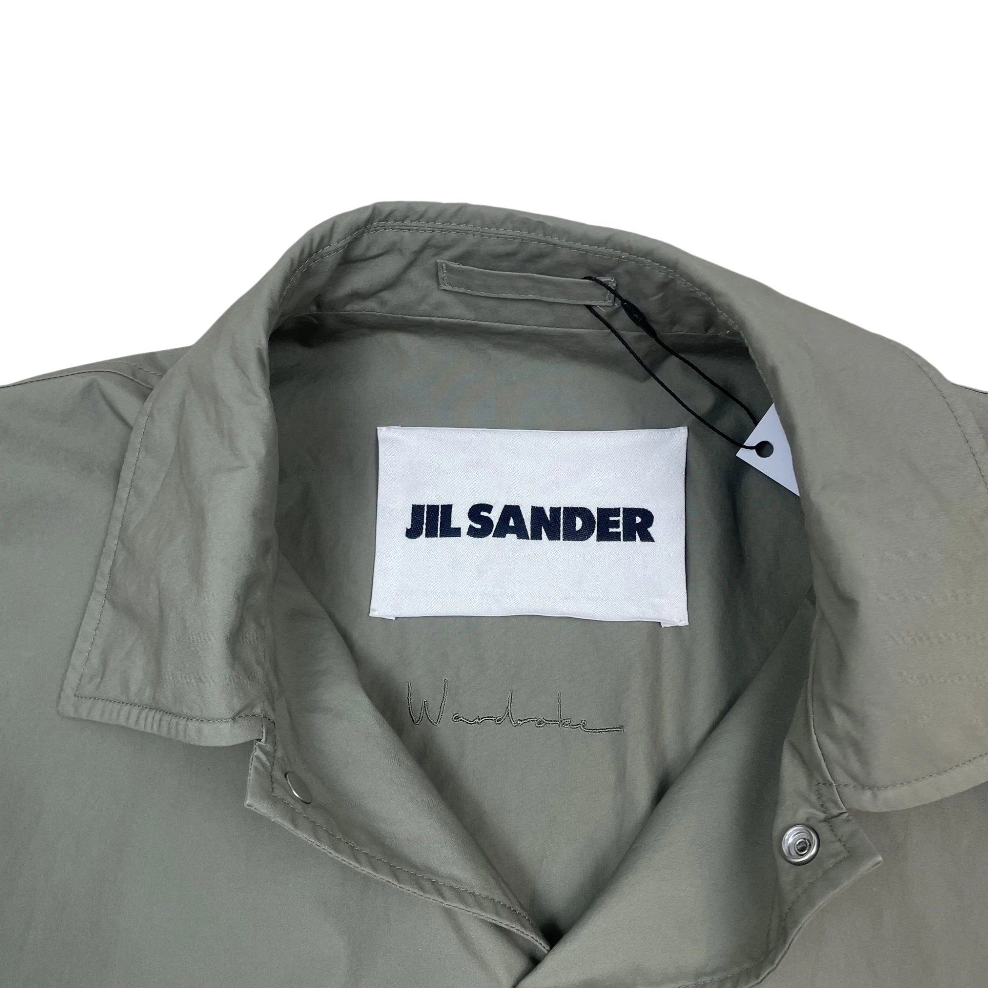 Jil Sander Logo-Print Jacket Green (Size 50/L)