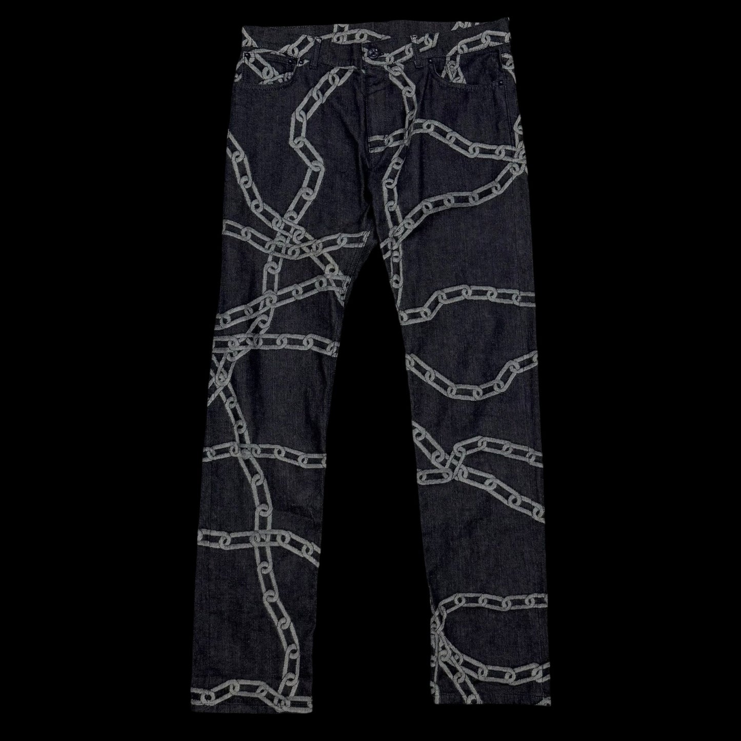Louis Vuitton SS20 by Virgil Abloh Chain Woven Jeans (Size 34”)