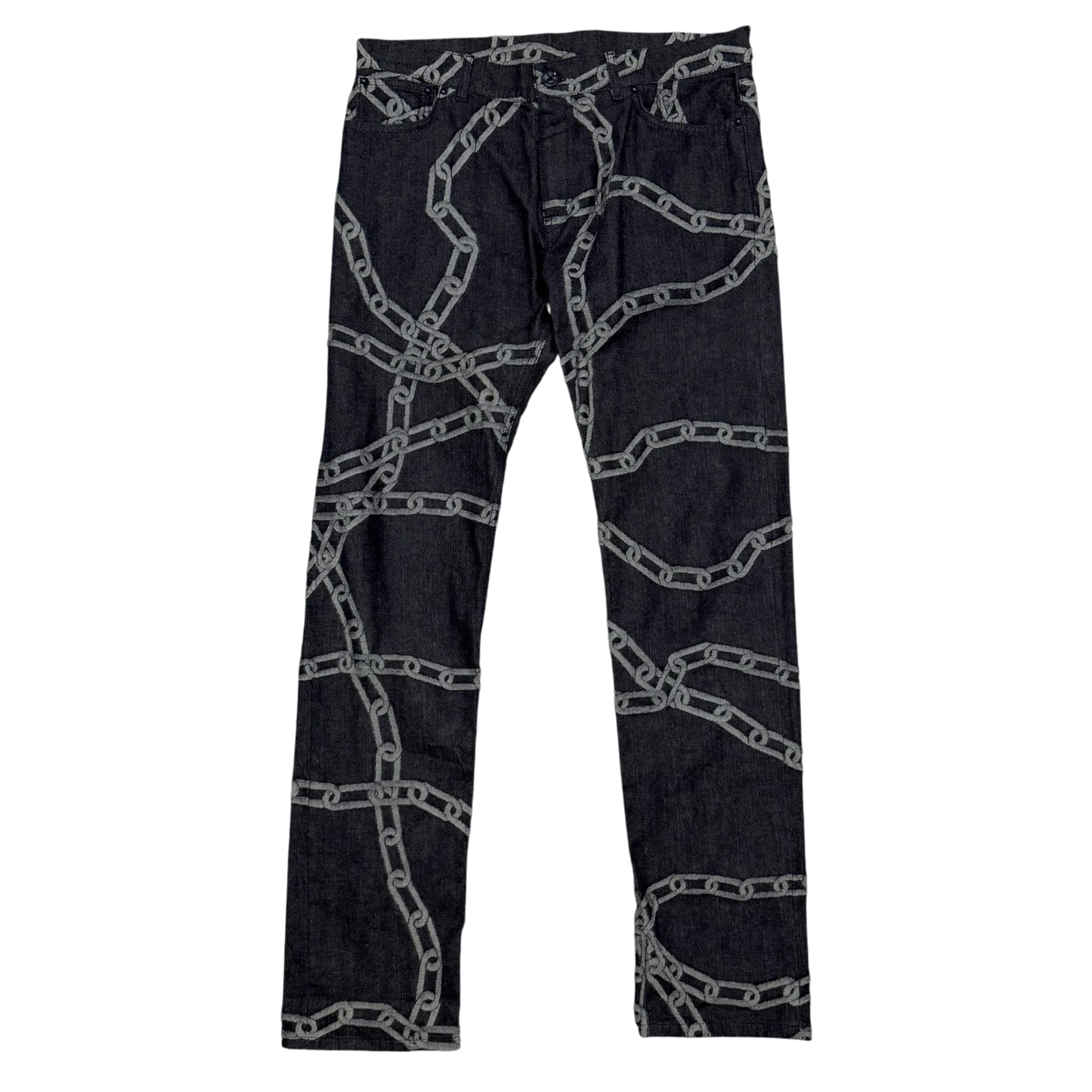 Louis Vuitton SS20 by Virgil Abloh Chain Woven Jeans (Size 34”)