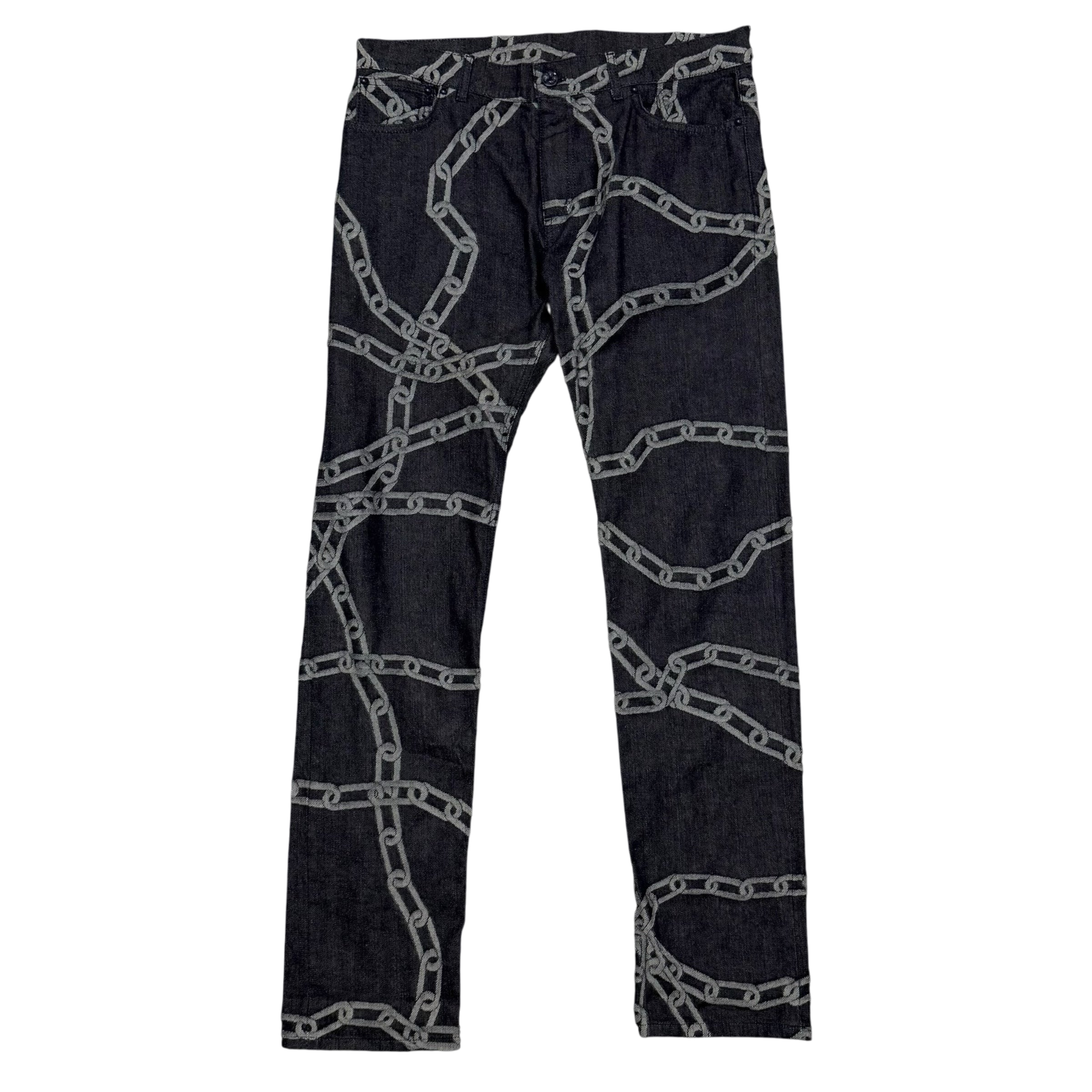 Louis Vuitton SS20 by Virgil Abloh Chain Woven Jeans (Size 34”)