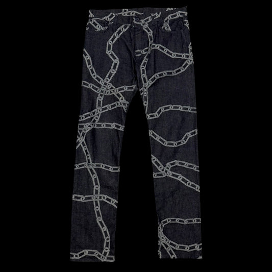 Louis Vuitton SS20 by Virgil Abloh Chain Woven Jeans (Size 34”)