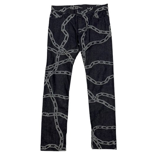 Louis Vuitton SS20 by Virgil Abloh Chain Woven Jeans (Size 34”)