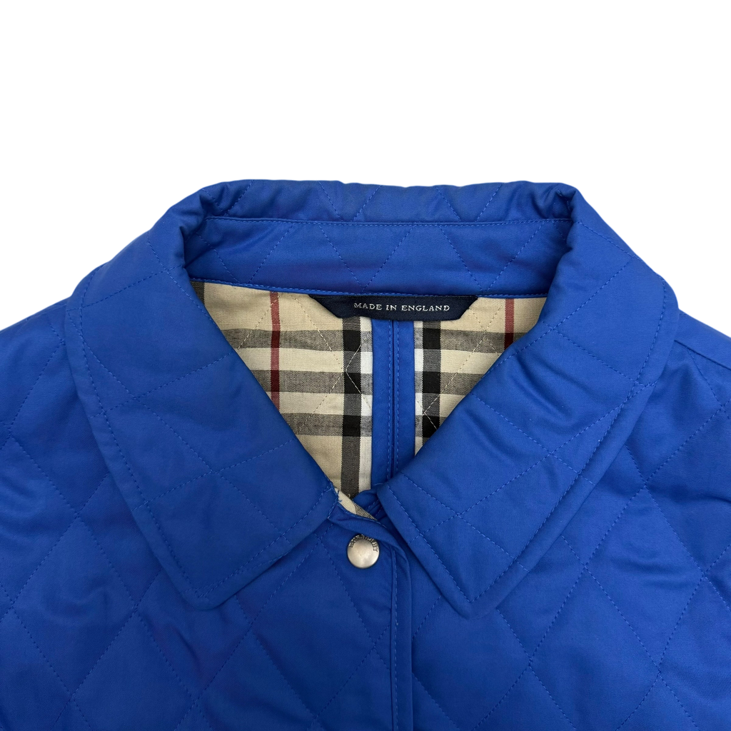 Burberry London Diamond Quilted Jacket Royal Blue (fits L)