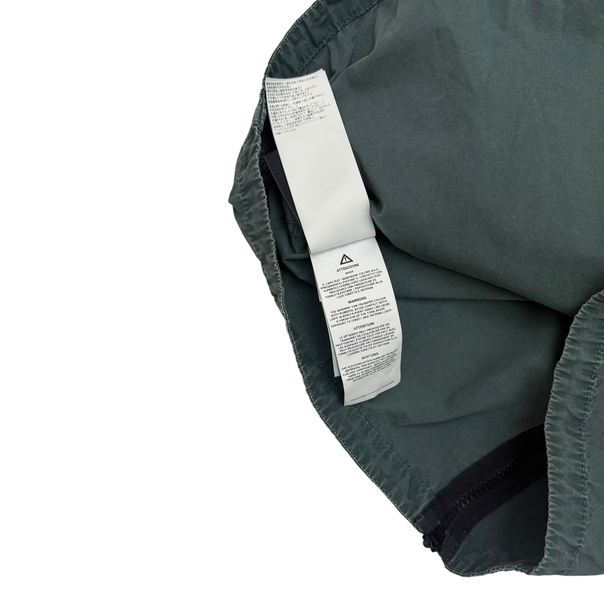 Stone Island Zip Up Overshirt Jacket Petrol Green (Size XL)