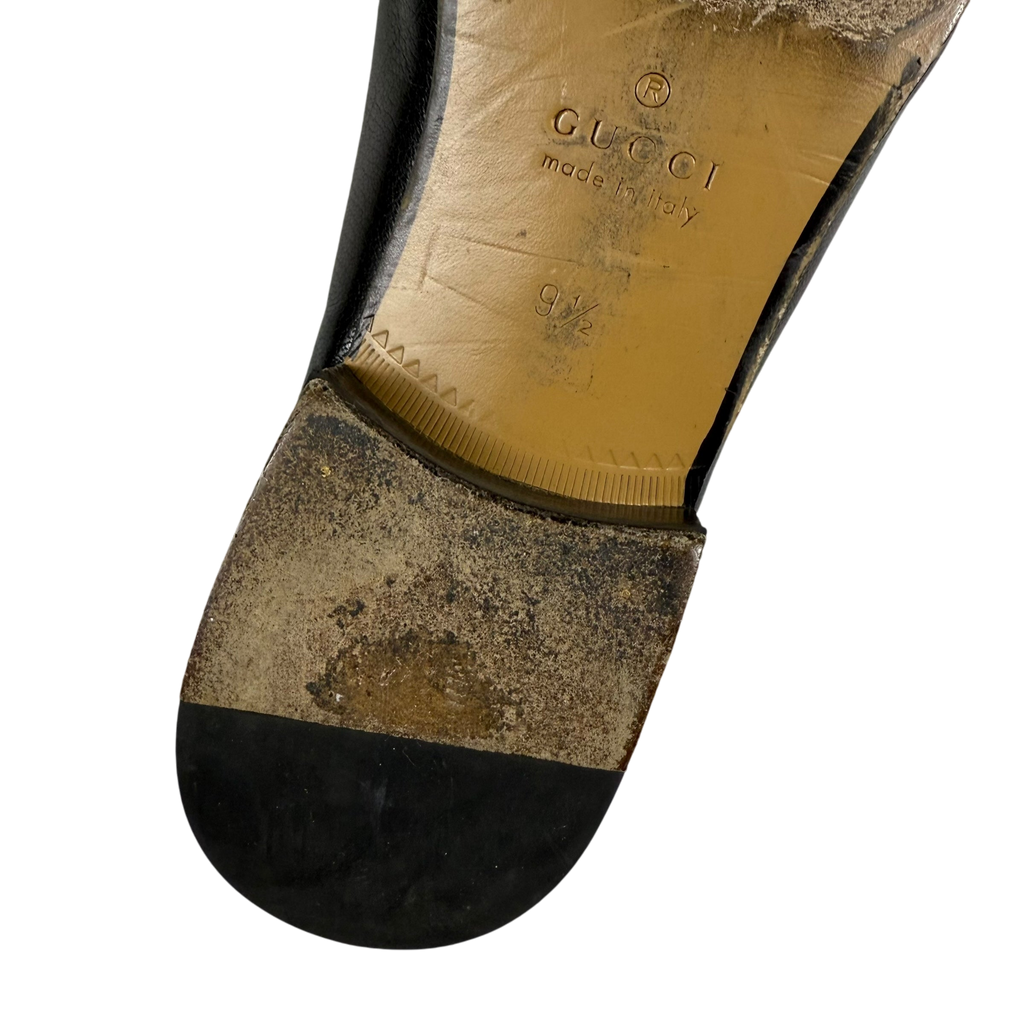 Gucci Jordaan Horsebit Leather Loafers Black (fits US10.5-11)