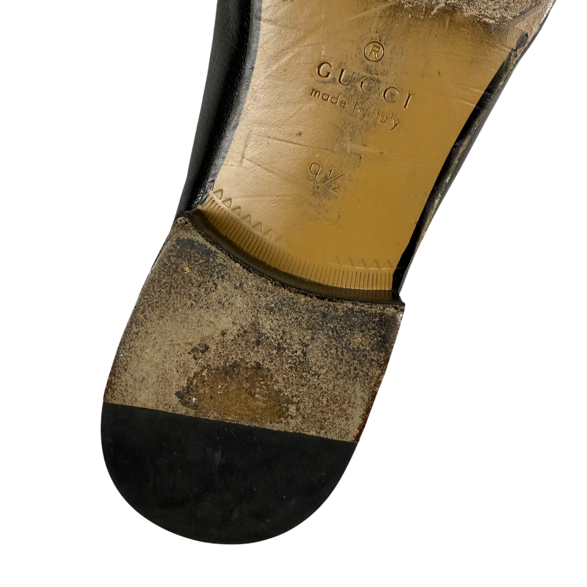 Gucci Jordaan Horsebit Leather Loafers Black (fits US10.5-11)