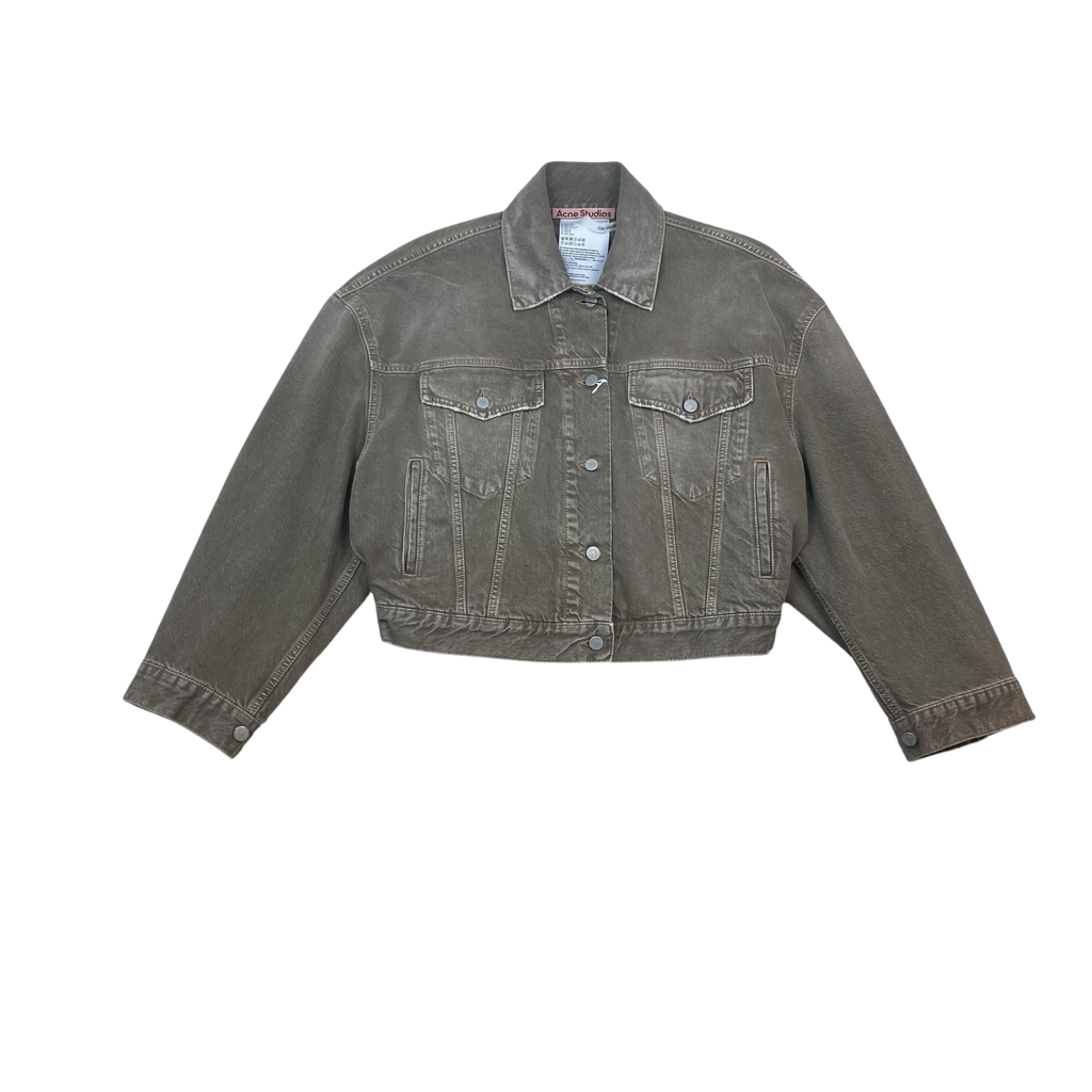 Acne Studios Oversized Denim Jacket Beige (Size EU34)