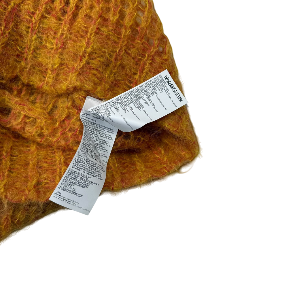 MARNI Latticed Open-Gauge Oversized Mohair-Blend Sweatshirt Orange (Size L)