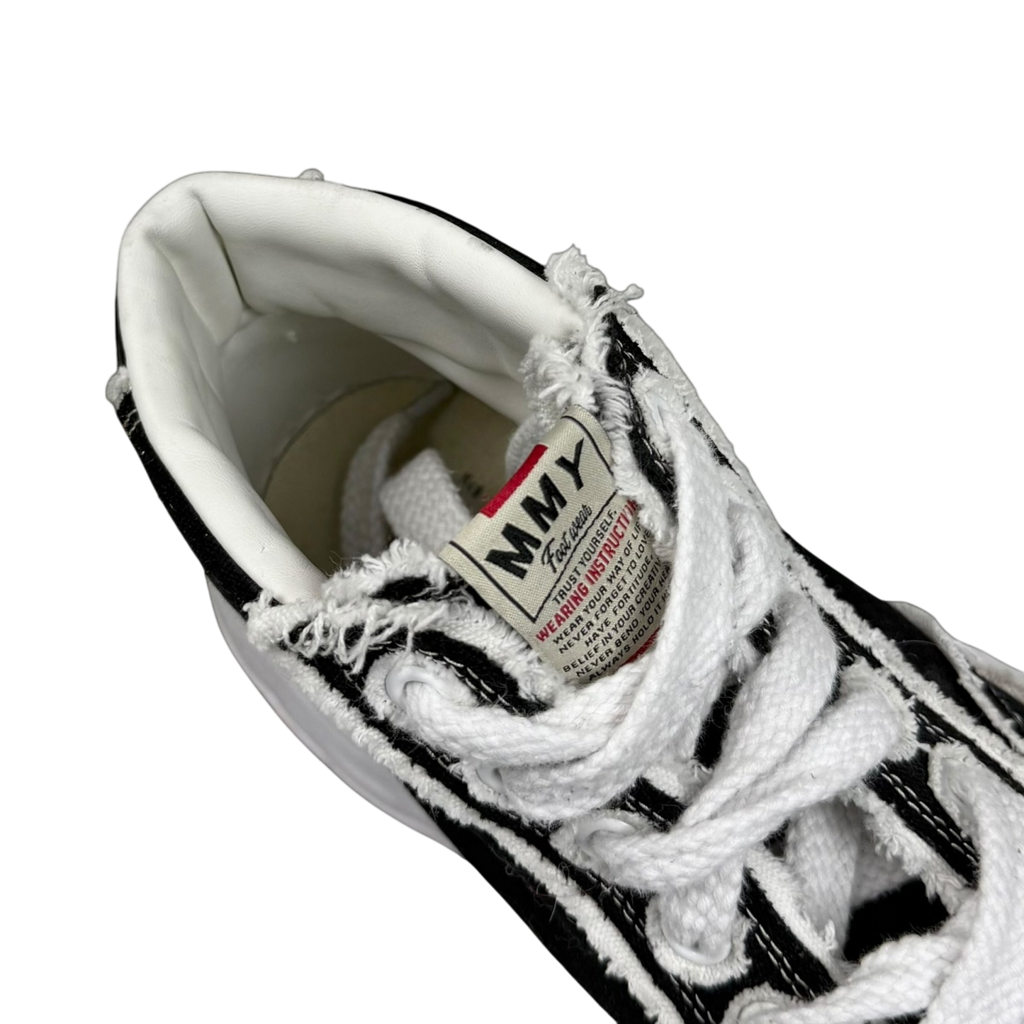 Men's Maison Mihara Yasuhiro Blakey OG Sole Canvas High Black / White (US11/EU44)