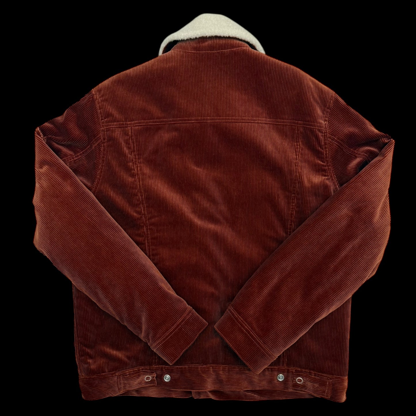 Undercover AW19 (Runway) Burnt Orange Satin Sherpa Corduroy Jacket (Fits M–L)