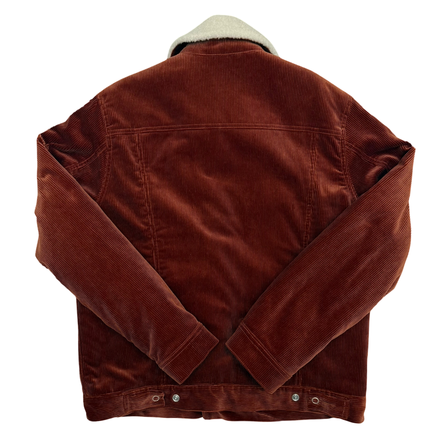 Undercover AW19 (Runway) Burnt Orange Satin Sherpa Corduroy Jacket (Fits M–L)