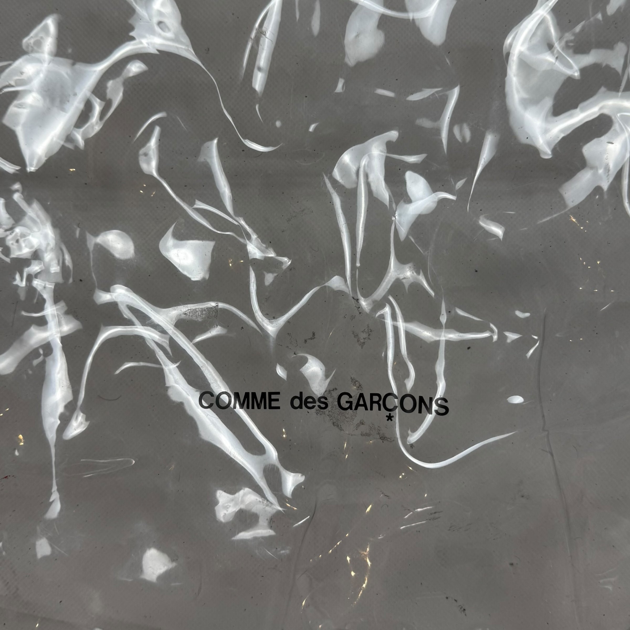 Comme des Garcons Clear Transparent Vinyl Tote Bag