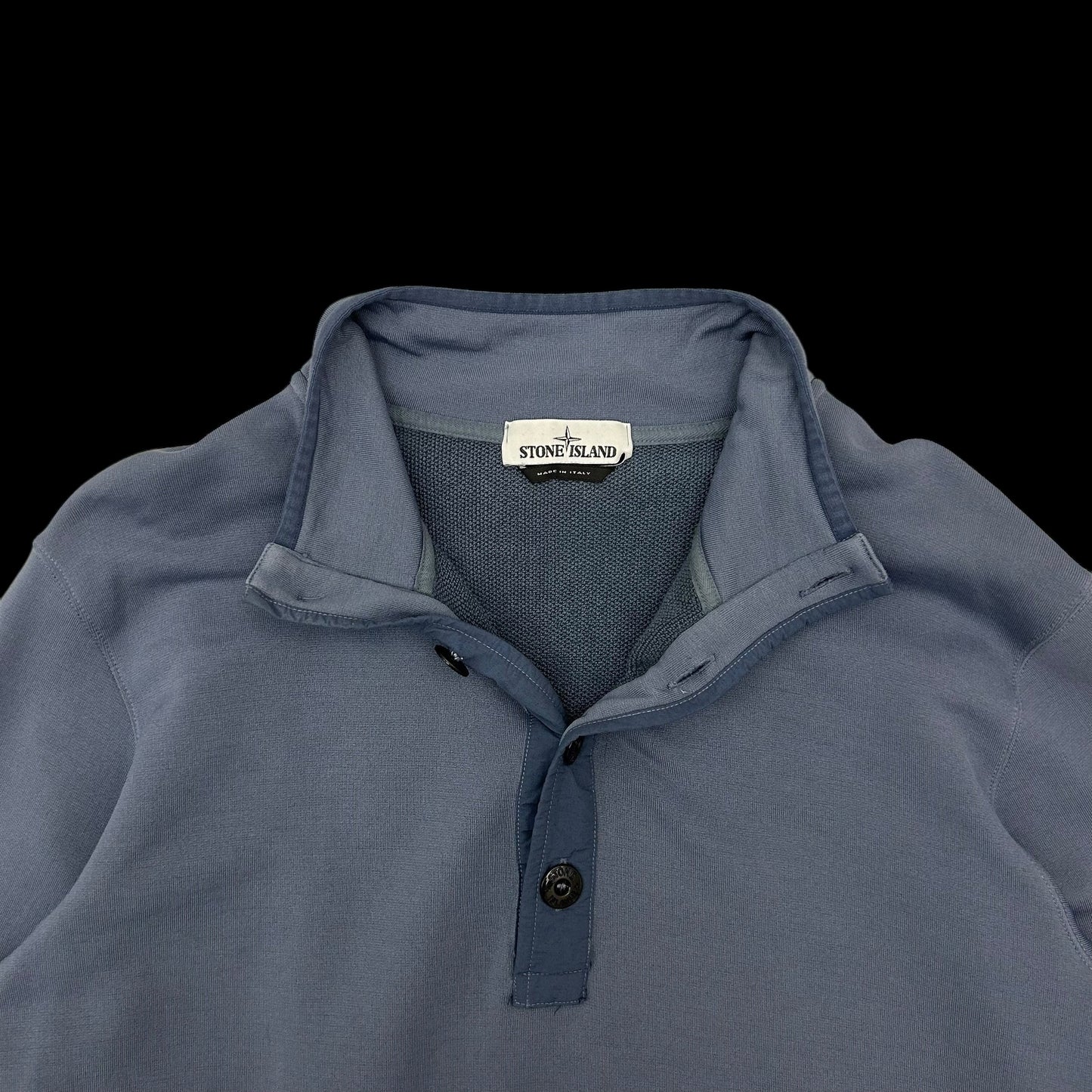 Stone Island Button Up Jumper Blue (Fits L/XL)