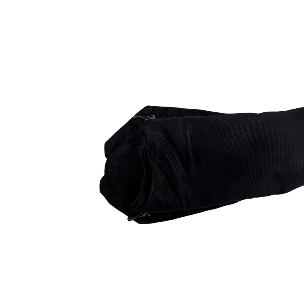 Julius SS15 Wax Denim Dual-Zip Fencing Jacket Black (Size L)