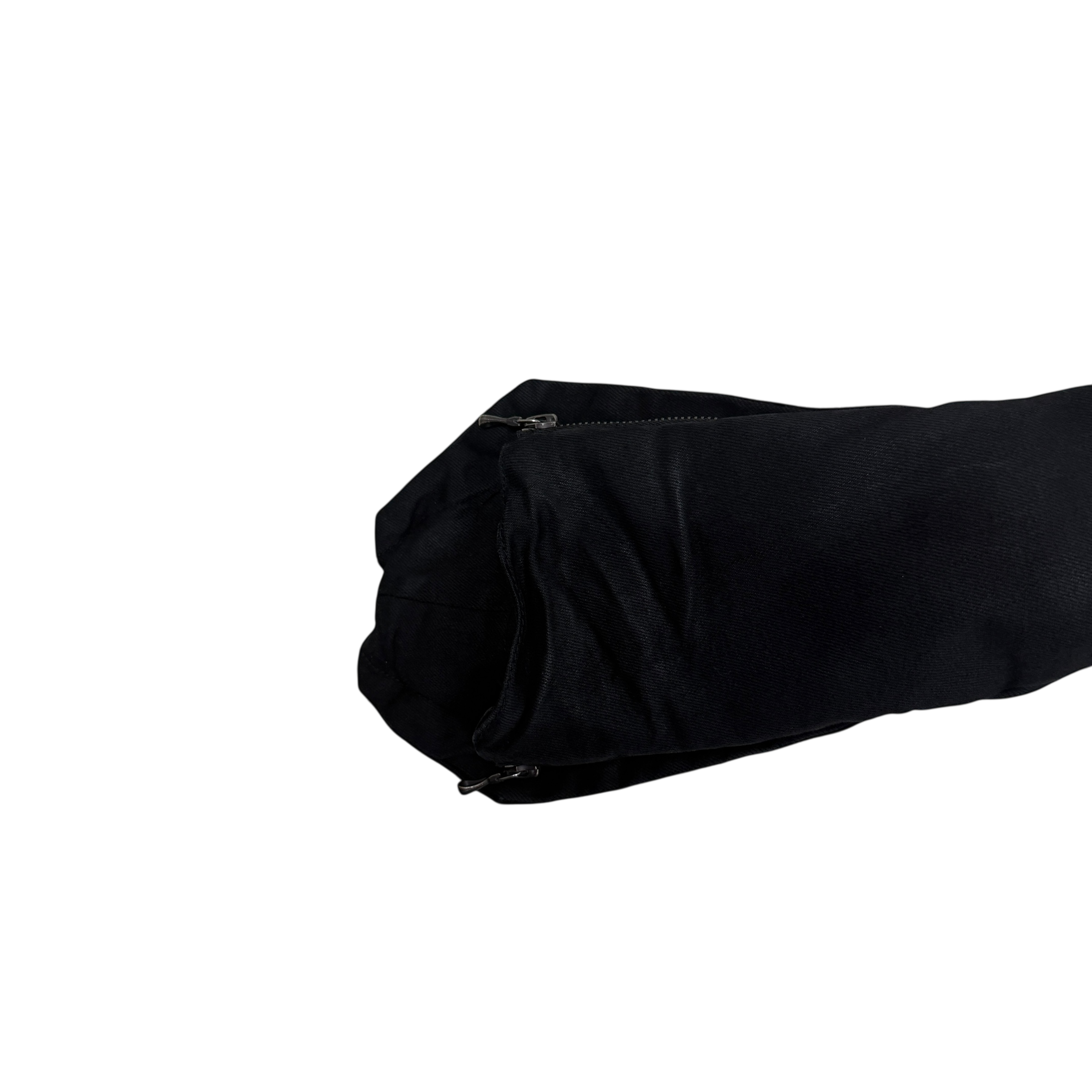 Julius SS15 Wax Denim Dual-Zip Fencing Jacket Black (Size L)