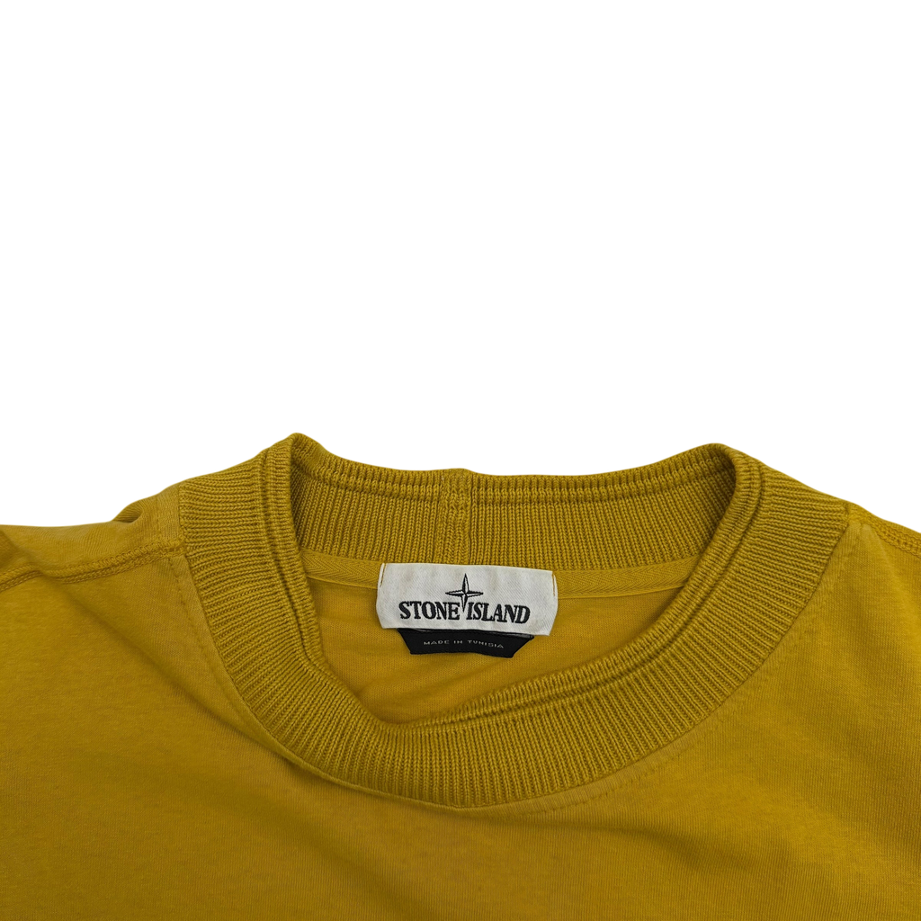 Stone Island 3M Reflective Short Sleeve T-Shirt Yellow (Size L)