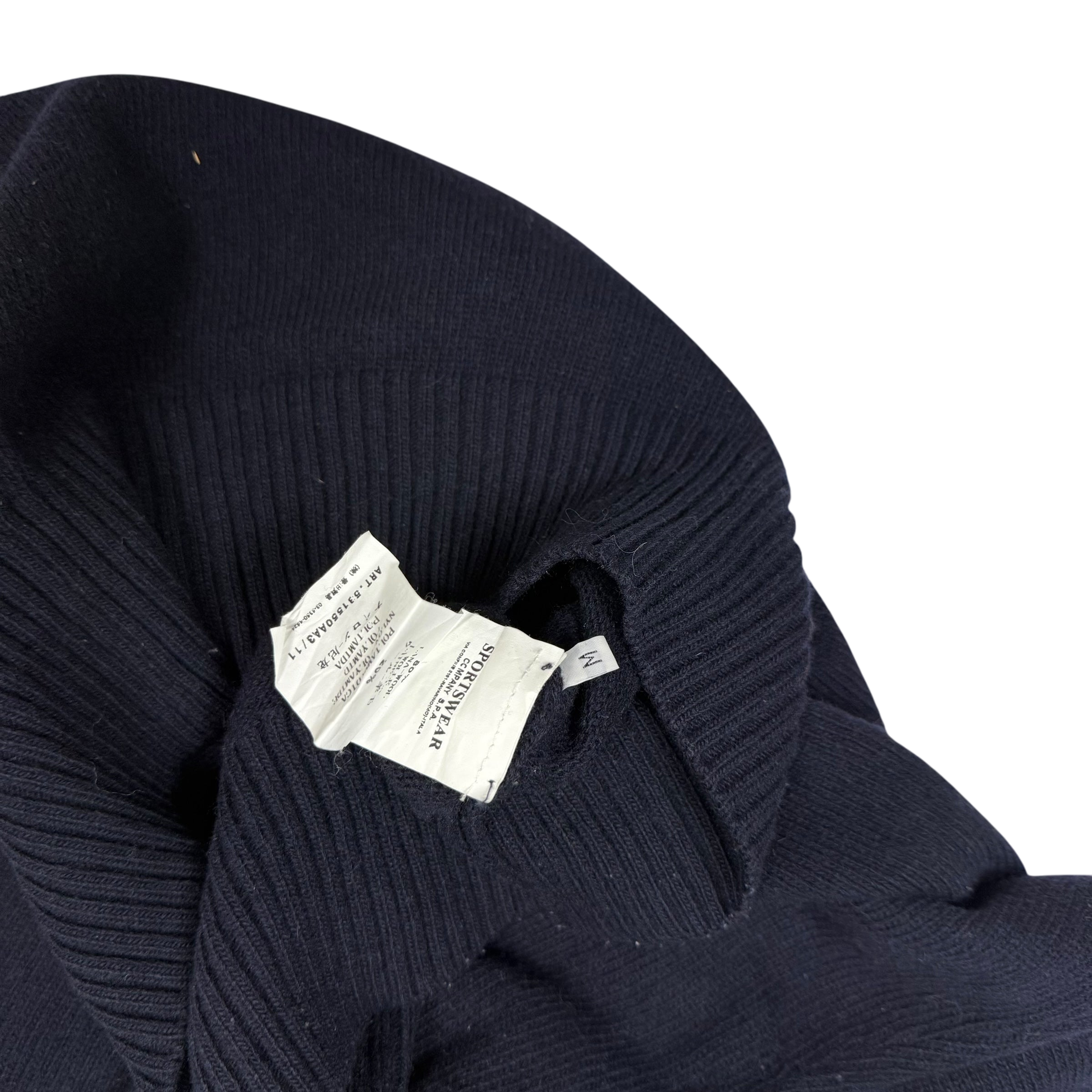 Stone Island AW10 Wool Blend Knit Sweatshirt Dark Navy (Size M)