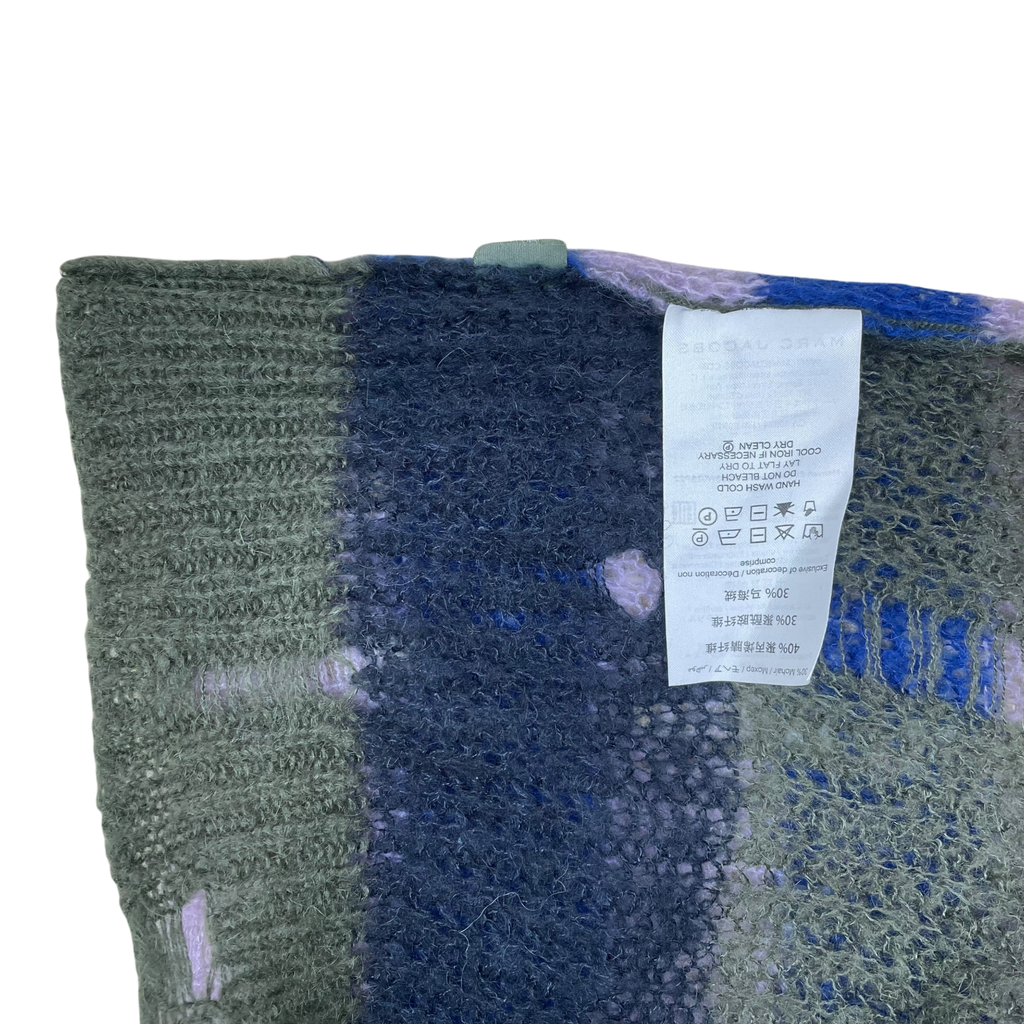 Heaven By Marc Jacobs SS22 Distressed Mohair-Blend Open Knit Crewneck Multi (Size L)